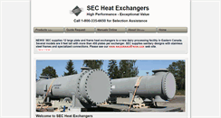 Desktop Screenshot of heatexchangers.ca